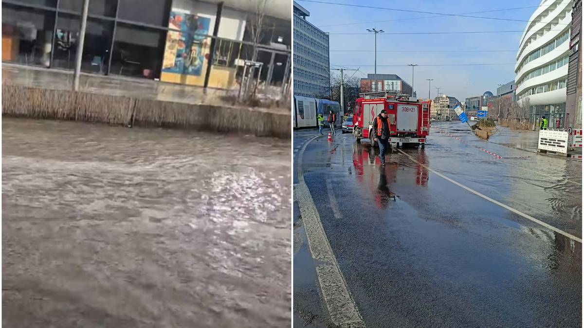 Zalana ulica Wrocław