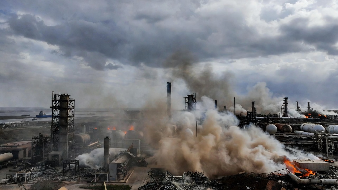 Zniszczona instalacja gazowa