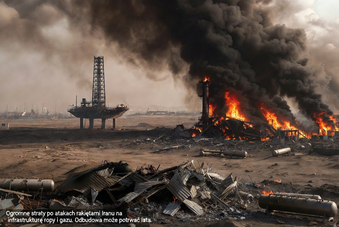  Ogromne straty po atakach na infrastrukturę ropy i gazu. Odbudowa może potrwać lata